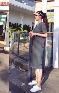 Đầm suôn thun