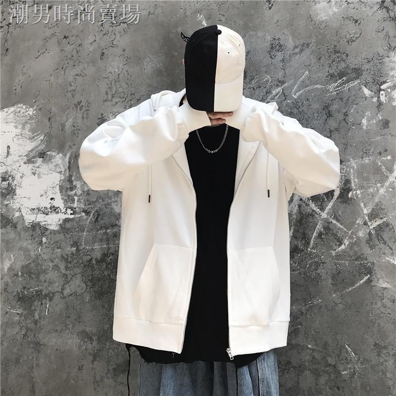 Áo Khoác Hoodie Dáng Rộng Màu Đen Kiểu Hàn Quốc Thời Trang 2020 Cho Các Cặp Đôi