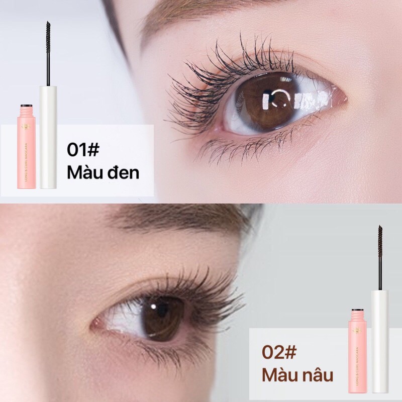 Chuốt mi đào KISS BEAUTY làm cong mi dày mi Long & Curl Mascara chống lem tự nhiên KISS07 | BigBuy360 - bigbuy360.vn