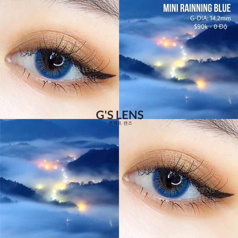 [Mã FAMAYFA2 giảm 10K đơn 50K] 20 Mẫu Lens Blue+Green 0 Độ Giãn ít Size S (Mẫu Đẹp 2021)