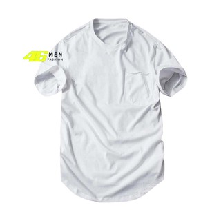 Áo Thun Nam Trơn Tay Ngắn Vải Cotton, Thiết Kế Đuôi Bầu Phong Cách Trẻ Trung - MFT021