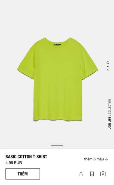 Áo phông Zara basic