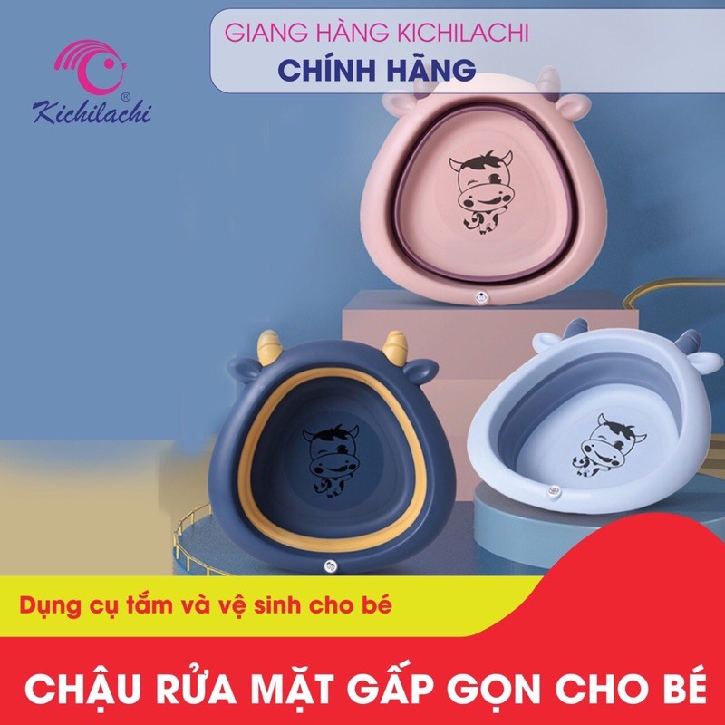 CHẬU RỬA MẶT GẤP GỌN HÌNH THÚ CHO BÉ