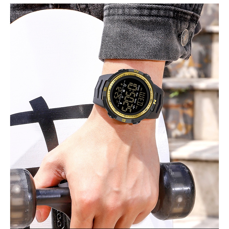 Đồng Hồ Thể Thao SANDA Chống Sốc Với Dây Đeo Da 6014