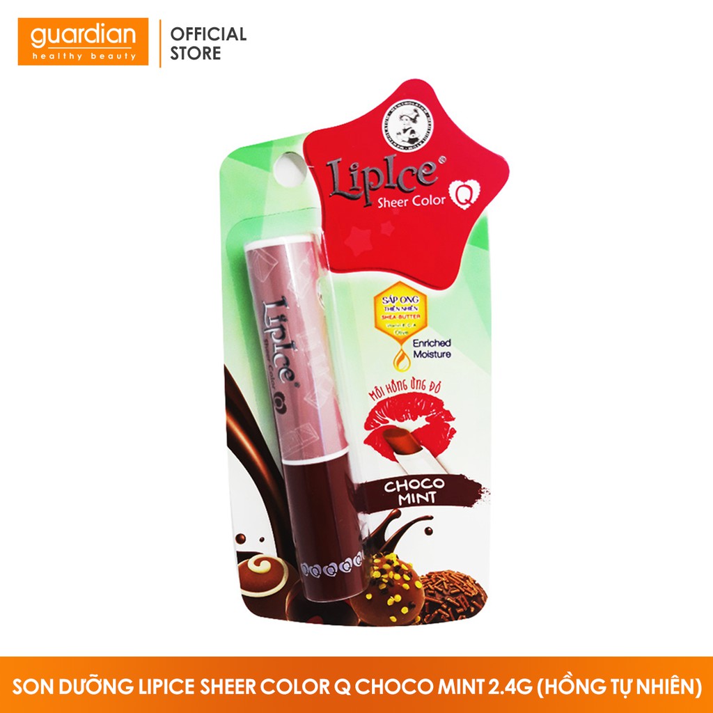 Son dưỡng Lipice Sheer Color Q Choco Mint 2.4g (Hồng ửng đỏ)