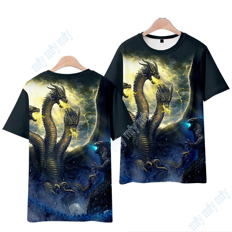 Áo Thun In Hình Godzilla Độc Đáo Cho Nam Nữ