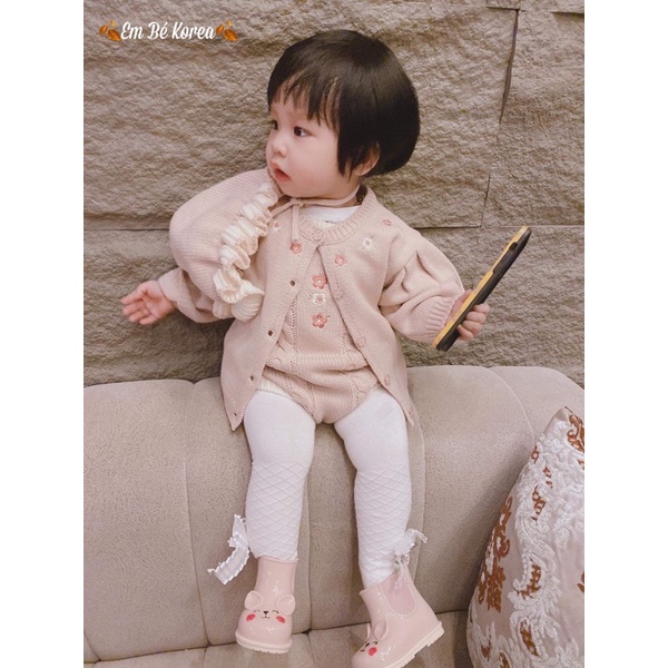 Yếm len cho bé gái