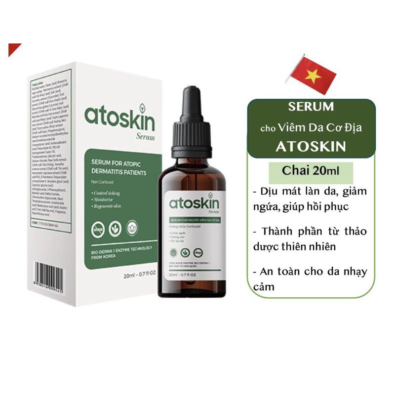 ATOSKIN- Bộ sản phẩm dành cho người viêm da cơ địa