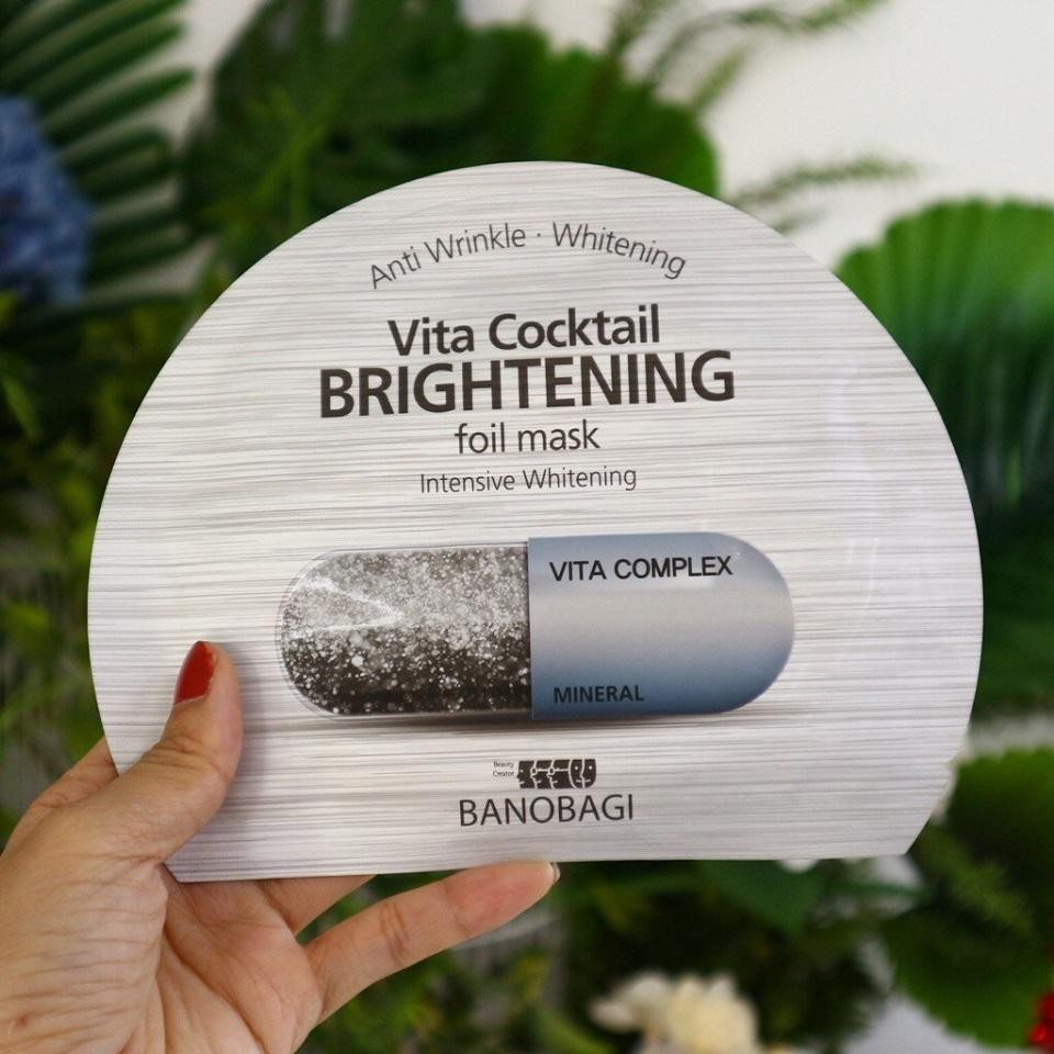 Mặt Nạ Viên Thuốc Banobagi Dưỡng Trắng Màu Bạc Brightening Foil Mask