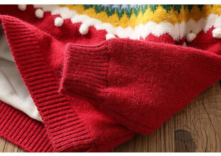 Áo Len Tay Dài Ấm Áp Dễ Phối Đồ Dễ Thương Dành Cho Bé Gái