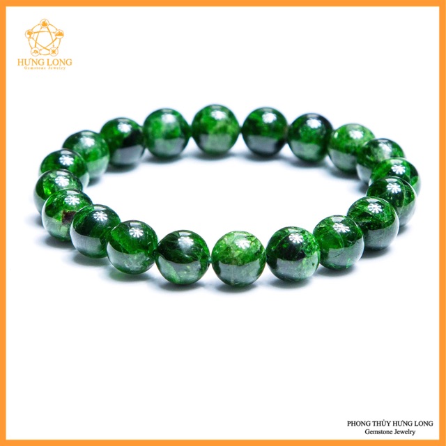 Đá Diopside loại đẹp - mệnh mộc, hoả 10li