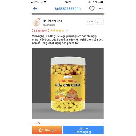 Viên nghệ sữa ong chúa hỗ trợ dạ dày