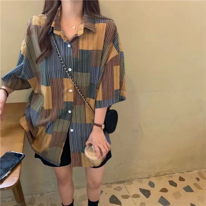 Áo dáng rộng màu trơn phong cách Hàn Quốc trẻ trung Bình thường và lỏng lẻo áo unisex áo phông oversize nam