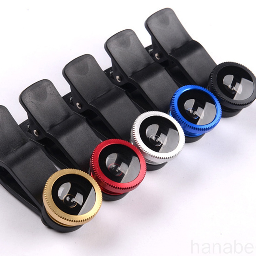 Bộ Ống Kính 3 Trong 1 Góc Rộng 0.67x Góc Quay 180 Độ Cho Điện Thoại