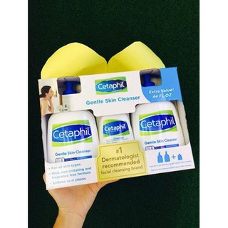 Set 3 chai sữa rửa mặt Cetaphil Mỹ