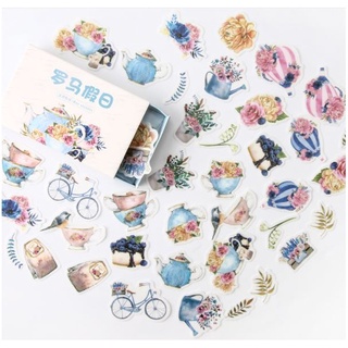 Hộp 40 stickers miếng dán trang trí sổ tay