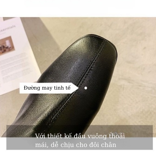 Bốt Đùi Nữ Cổ V , Giày Boot Cao Cổ Khoá Sau Cao Cấp Da Mềm Đế Cao 7 Phân Boots Ulzzang Sang Chảnh