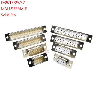 Đầu Nối Pin Db9 Db15 Db25 Db37 Lỗ / Pin Female / Pin Rs232 Serial Port D-Sub 9 / 15 / 25 / 37