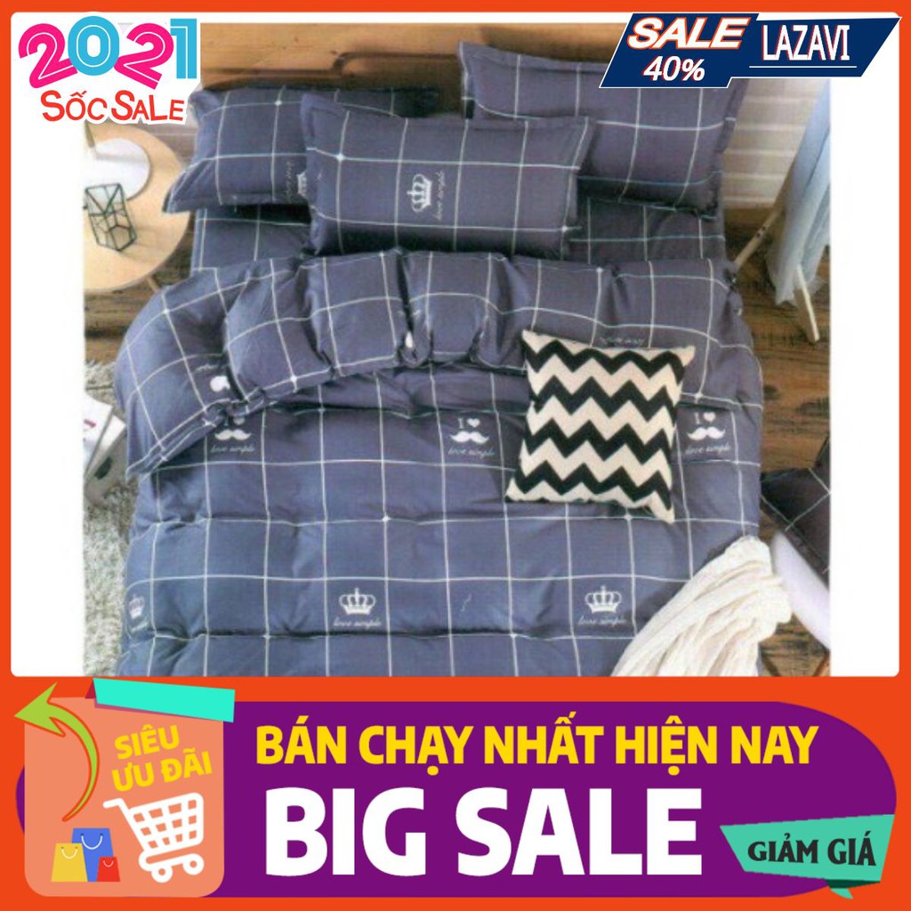 Ga gối poly 1,6m kẻ rêu màu ghi