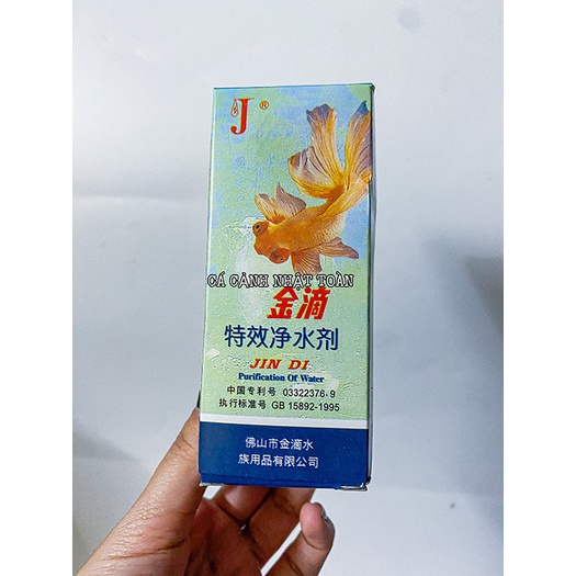 DUNG DỊCH LÀM TRONG NƯỚC HỒ CÁ JINDI PURIFICATION OF WATER 60ML