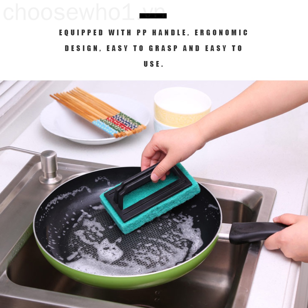Bàn chải vệ sinh nhà bếp/bồn tắm/cửa kính/nhà tắm có tay cầm tiện dụng