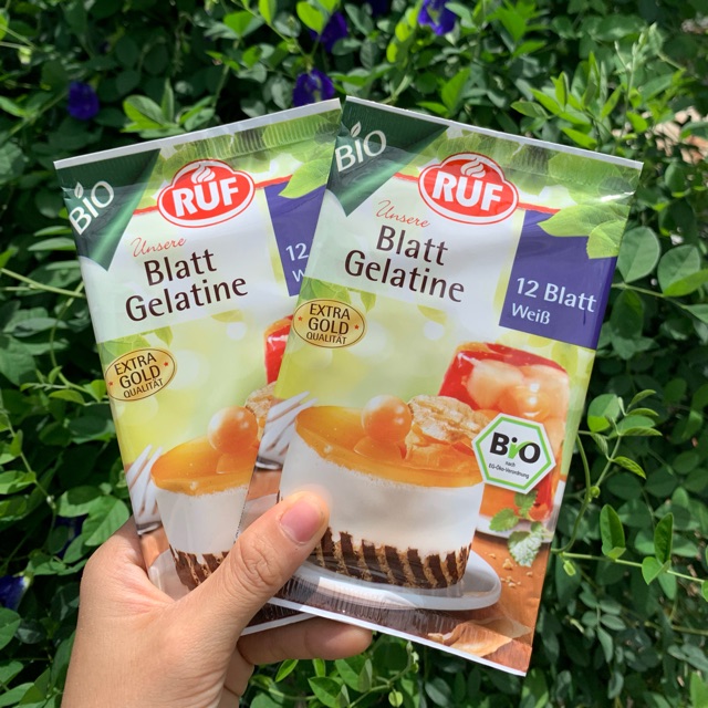 Gelatin Hữu Cơ Dạng Lá Ruf, Nguyên Liệu Làm Bánh, Jelly