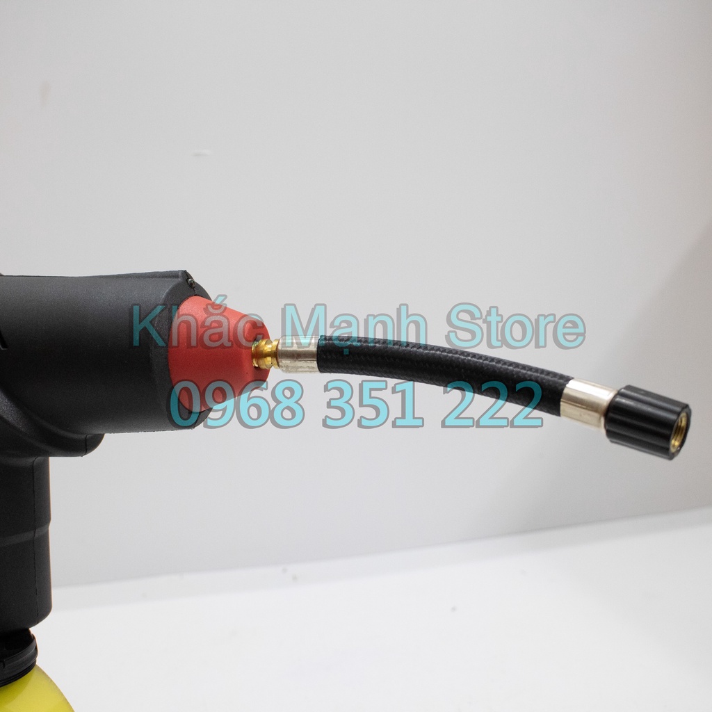 Máy Bơm Hơi Cầm Tay Chạy Pin Đa Năng - Màn Hình Led Điều Chỉnh Áp Lực - Có Đèn Led Trợ Sáng