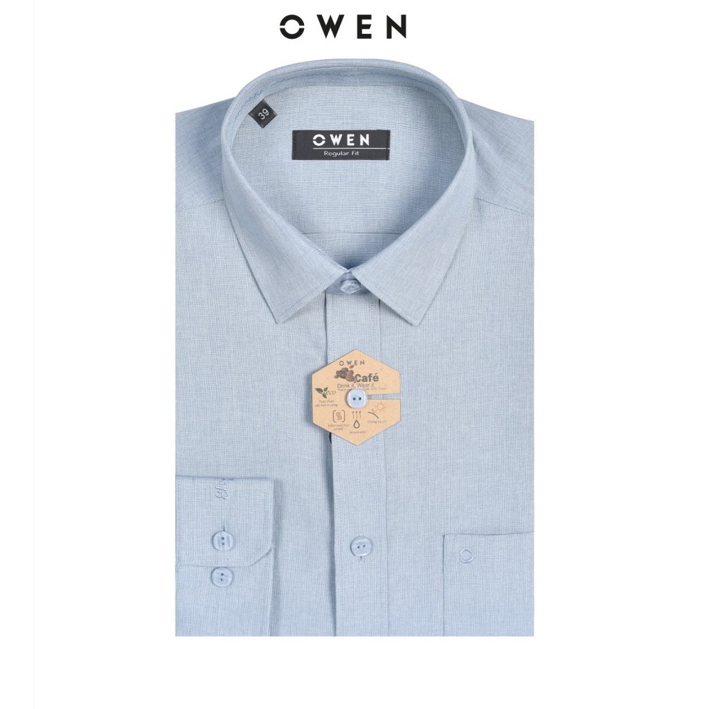 OWEN - Áo sơ mi dài tay Owen REGULAR FIT chất cafe 22728 CAM KẾT CHÍNH HÃNG