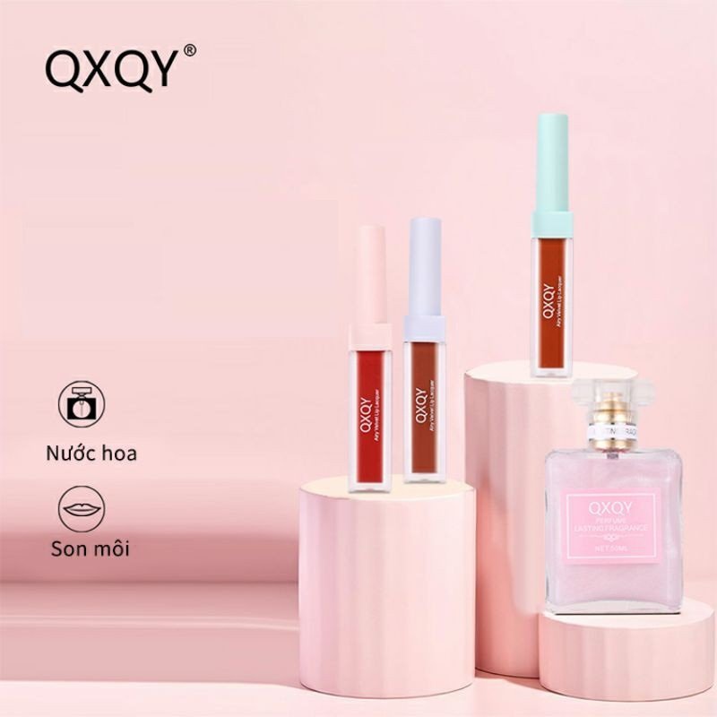 Bộ quà tặng son nước hoa QXQY - Bộ quà tặng bạn gái cao cấp ý nghĩa ngày kỉ niệm, lễ tình nhân