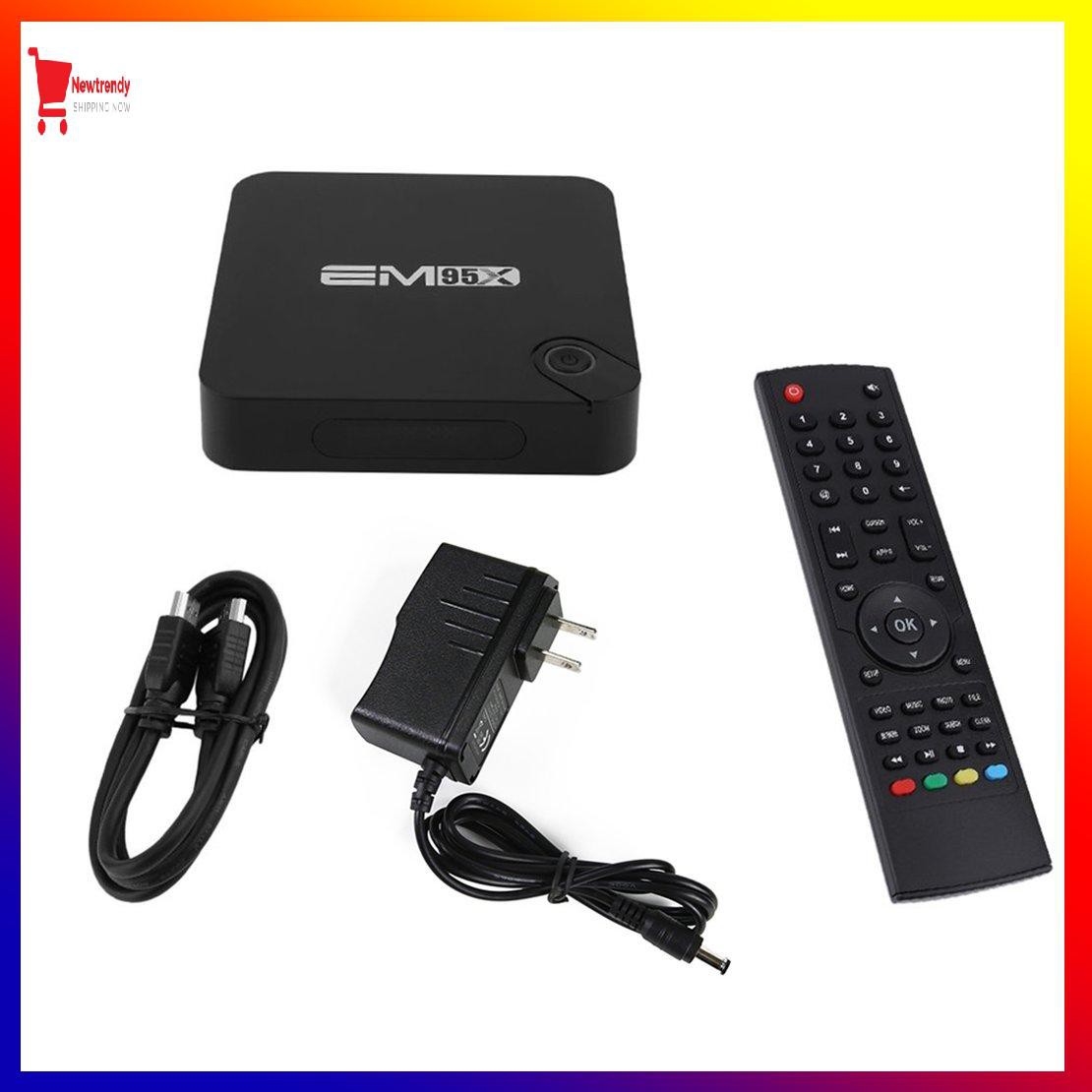 Bộ Tv Box Em95x Thông Minh Lõi Tứ H265 Wifi 3g 3d Cho Android 6.0 (0331)