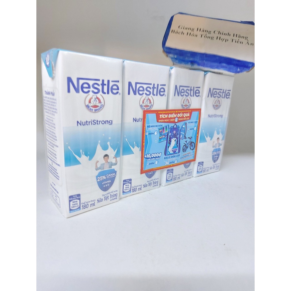 Lốc 4 hộp Sữa Nestle' Nhiều Loại 180ml