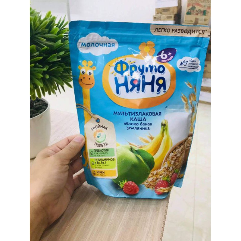 bột ăn dặm fruto Nga HaHa 200g