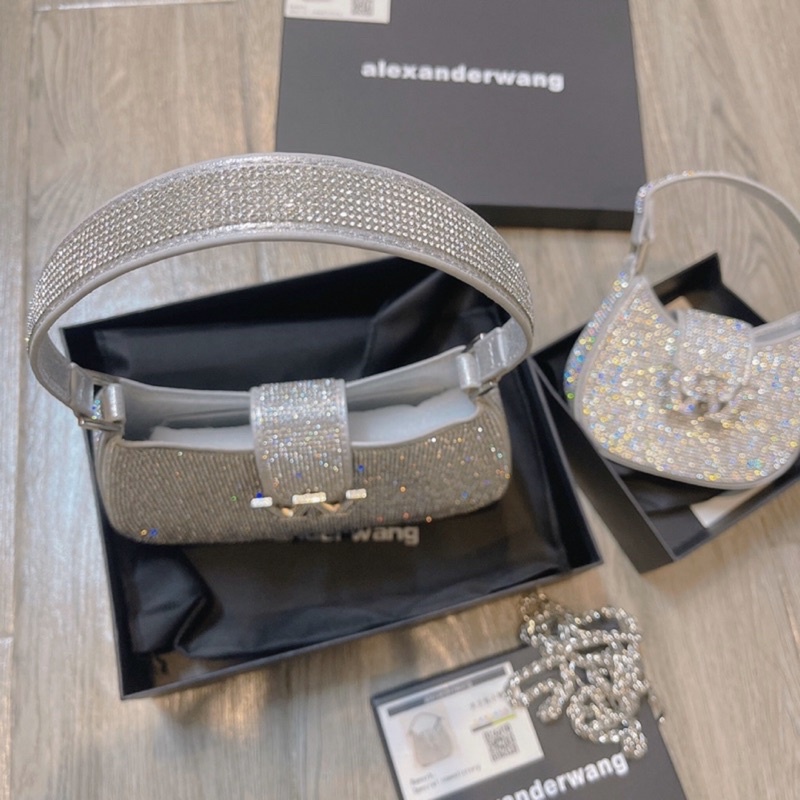 Túi W đá BLing Zize 14-20cm kẹp nách hàng chuẩn đẹp