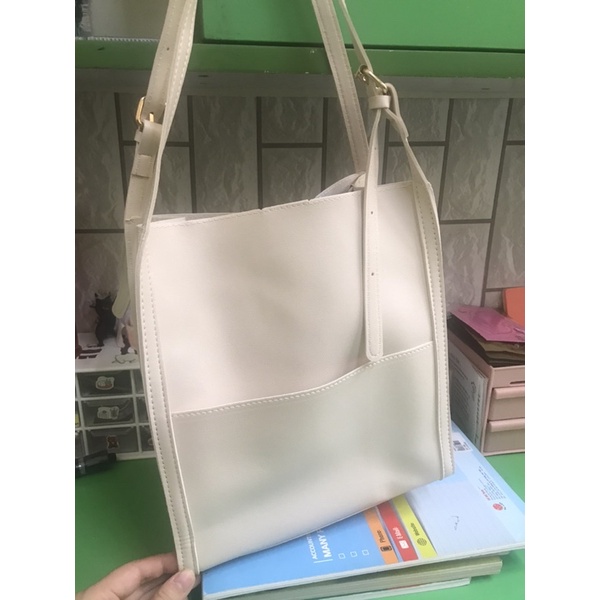 Túi tote chất da PU phong cách Hàn Quốc