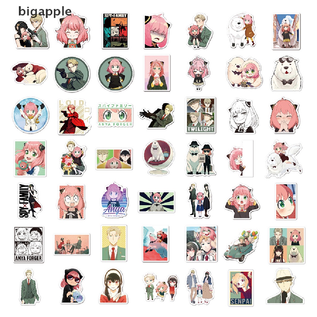 bigapple 100PCS  SPY x FAMILY Anime Manga Stickers Yor Forger Loid Forger Anya  Sticker RDG