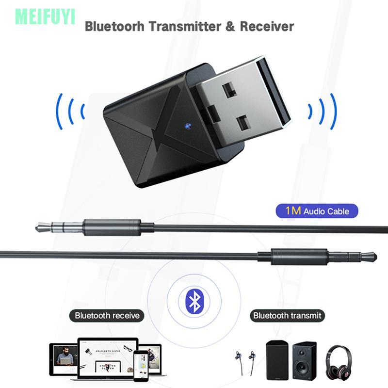 Bộ Thu Tín Hiệu Bluetooth Không Dây 2 Trong 1 Meifuyi 5.0 Cho Xe Hơi