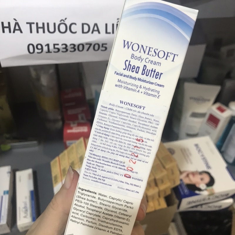 Kem dưỡng ẩm WONESOFT body cream shea butter