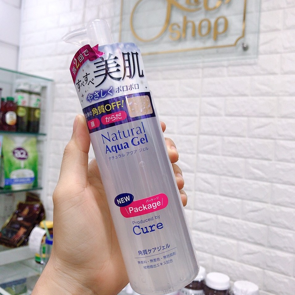 Nội địa Nhật - Gel tẩy tế bào chết cơ học (trên da) Cure Natural Aqua Gel