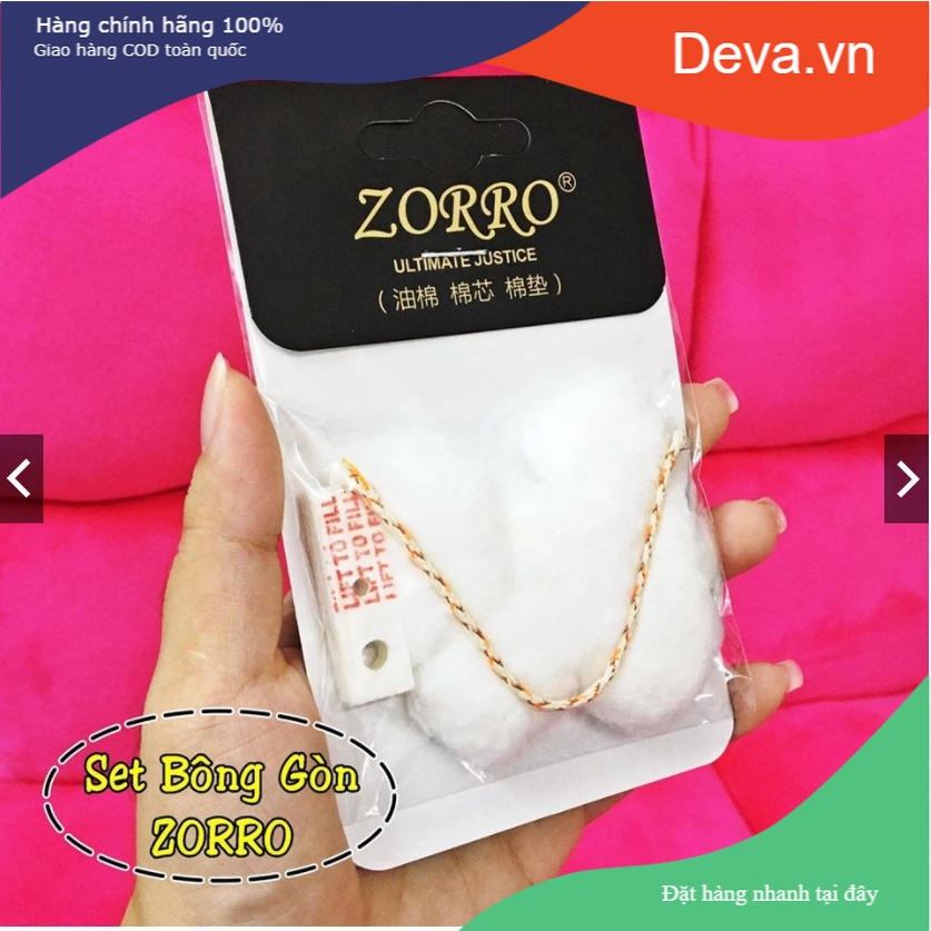 Combo Bông gòn 𝐙𝐢𝐩𝐩𝐨 3 món (bông gòn - bông chặn 𝐱𝐚̆𝐧𝐠 - tim bấc)