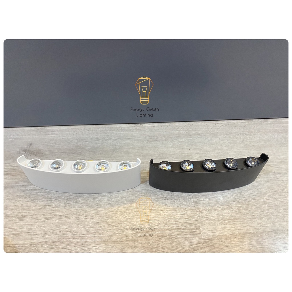 Đèn trang trí Energy Green Lighting hắt tường 2 đầu TN190 - 12w - 193 -10W chống nước (Đen/Trắng) - Bảo Hành 12 Tháng