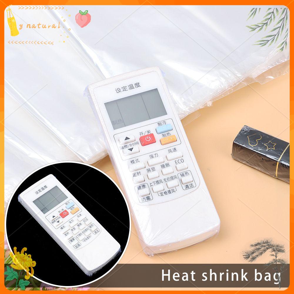 YNATURAL 100pcs New Heat Shrink Film Bag Anti-dust Case Protector Packaging Bag Air Conditioner POF Film Cover Household Remote Control