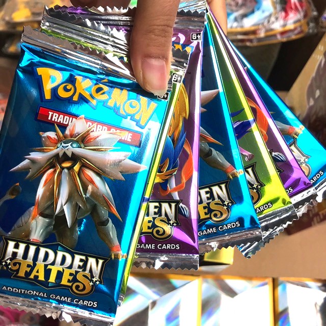 Thẻ bài Pokemon dây ( dây 12 gói_8thẻ/gói)
