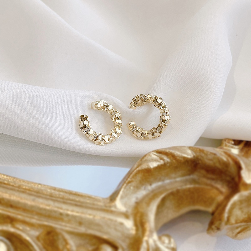 Khuyên Kẹp Tai Cỡ Nhỏ Không Cần Xỏ Lỗ Kiểu Hàn Quốc Đơn Giản Cá Tính