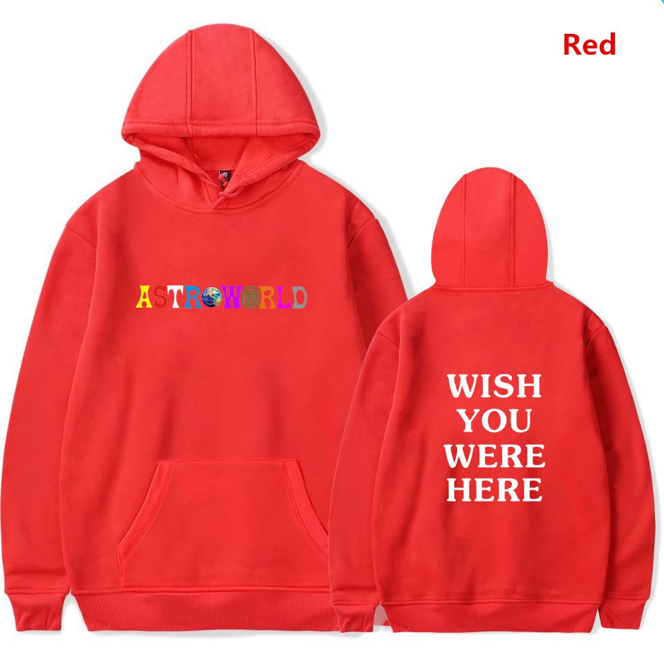 Astroworld Áo Hoodie tay dài thời trang dành cho nam và nữ