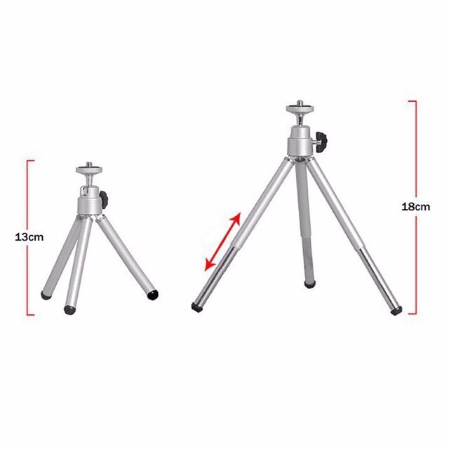 Gậy tripod mini kéo dài được cho điện thoại và máy tính bảng