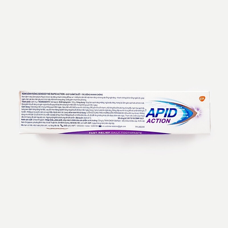 Kem Đánh Răng Sensodyne Làm Giảm Ê Buốt Nhanh 100g