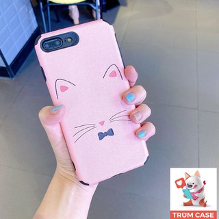 Ốp lưng iphone ⚡mèo hồng chống bụi nhám vân tay ⚡ Free ship full viền ip 6,6s,plus/7,8,plus/X,Xs/XSMAX/11/11,pro,max