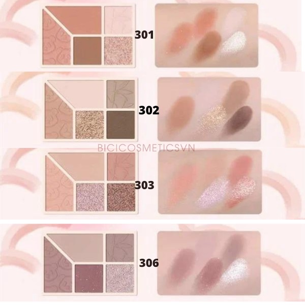 Bảng Phấn Mắt 5 Ô Gấu Trúc COLOR SCHOOL Little Panda Eyeshadow Pallete