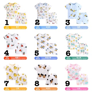 Combo bộ cotton giấy cộc tay cho bé