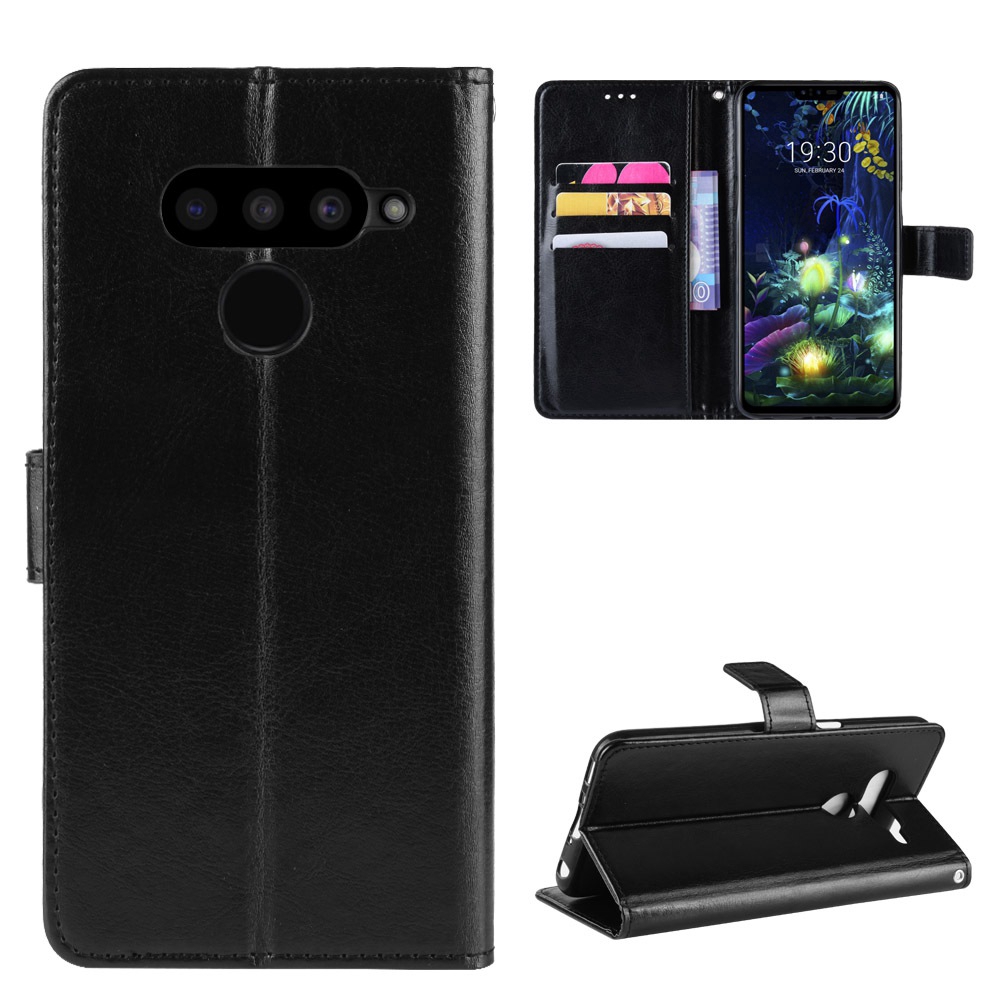 Bao da điện thoại PU nắp gập tích hợp ví kèm ngăn đựng thẻ cho LG V50 THINQ 5G
